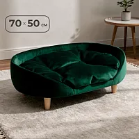 Лежанка Лилу 50*70 см, Изумруд